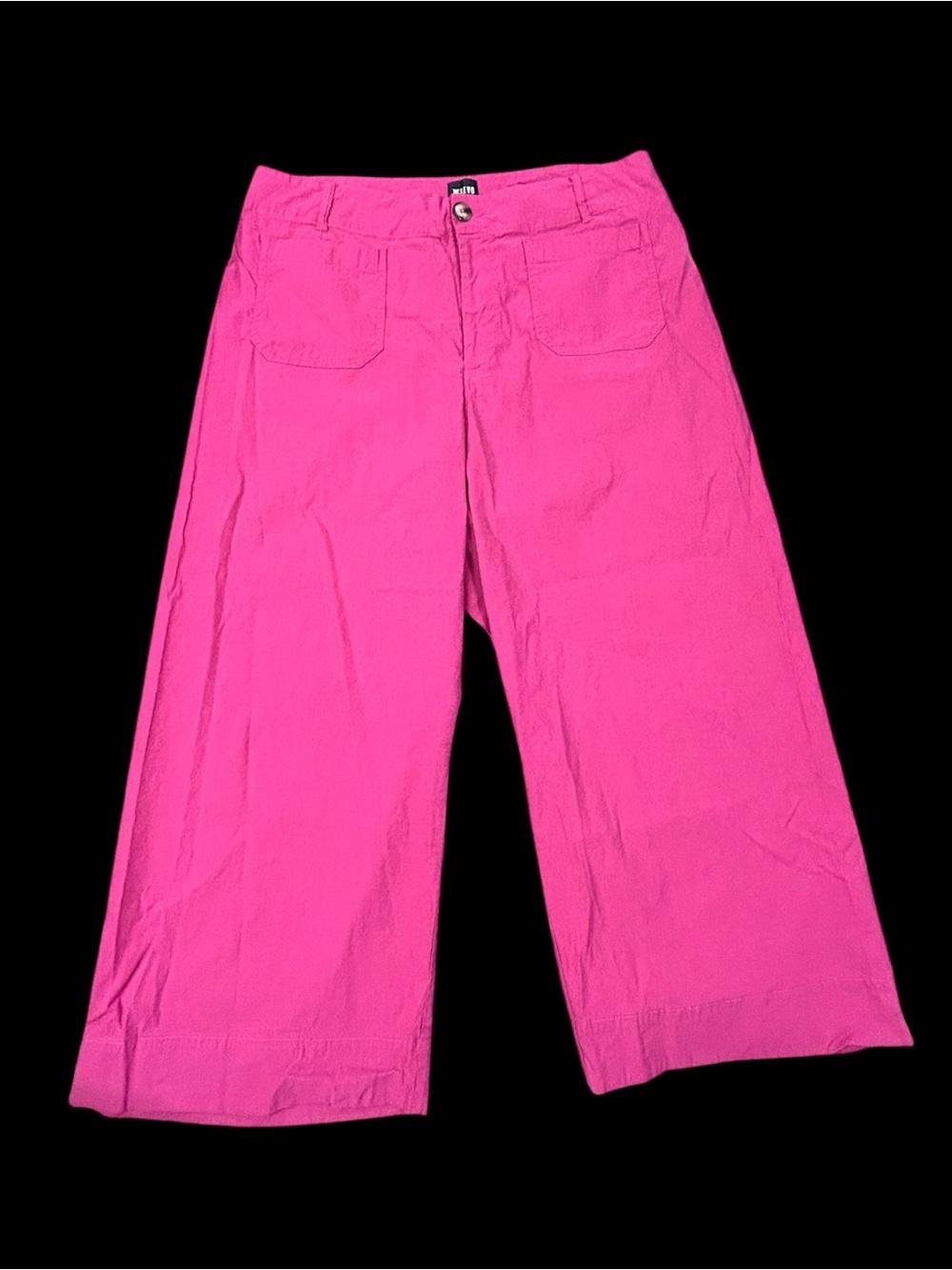 Anthropologie Maeve Colette Magic Fabric Pink Cropped Wide Leg Pants 20W Women’s